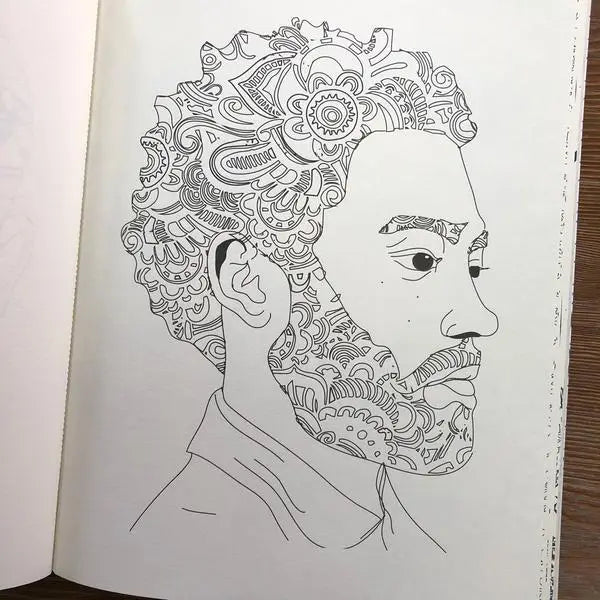 Microcosm Publishing-Beard Coloring Book