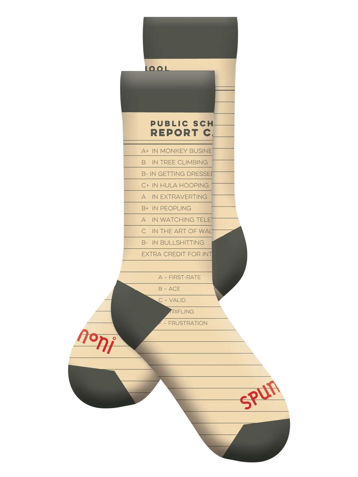 Gibbs Smith- Report Card Socks