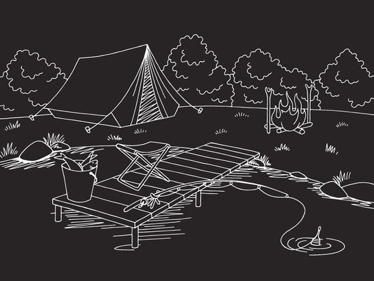 Imagination Starters- Reusable Coloring Placemats: Camping