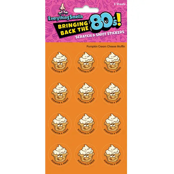 Everything Smells- Scratch & Sniff Sticker Sheets- Pumpkin Muffin