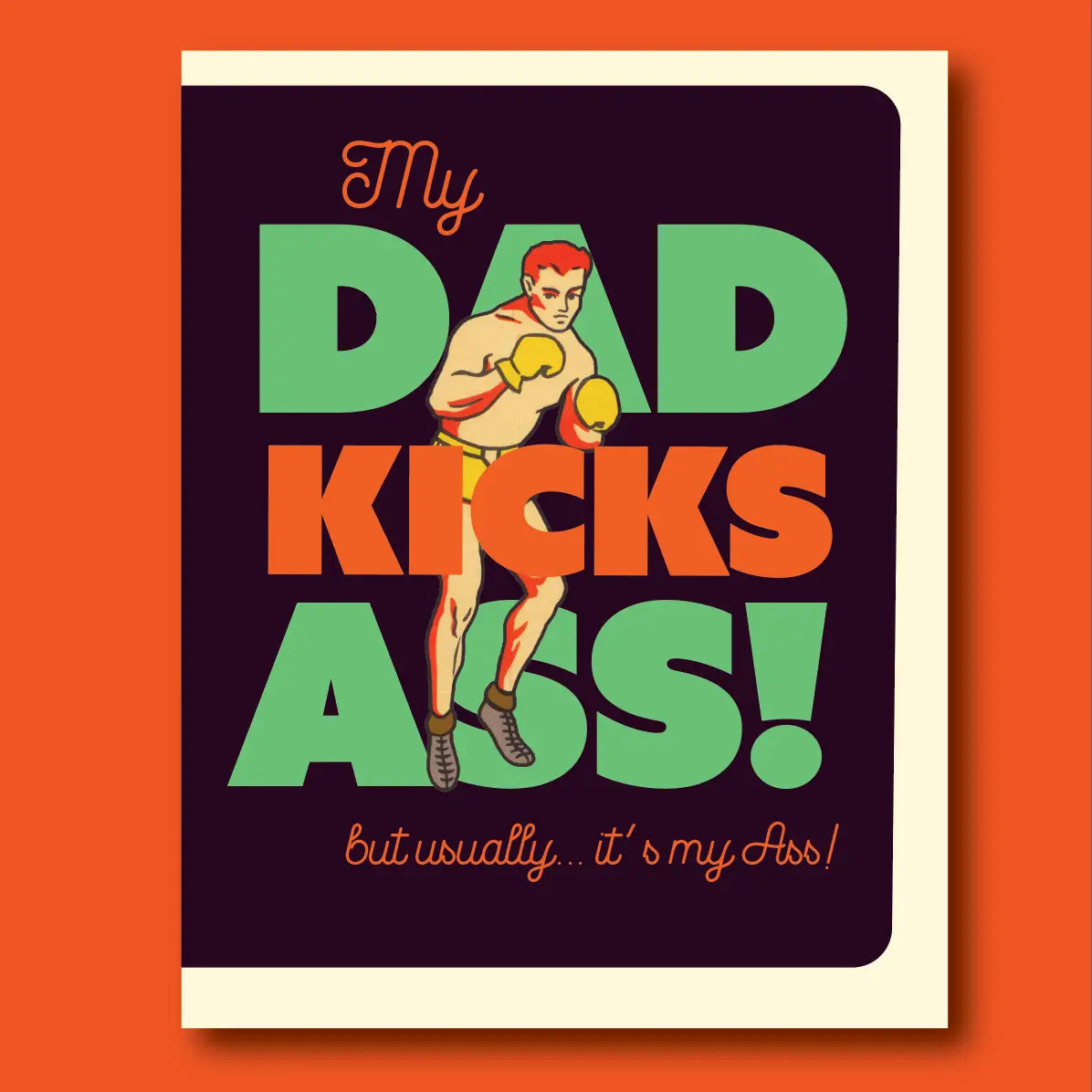 OffensiveDelightful "Kick Ass Dad" Fathers Day Card