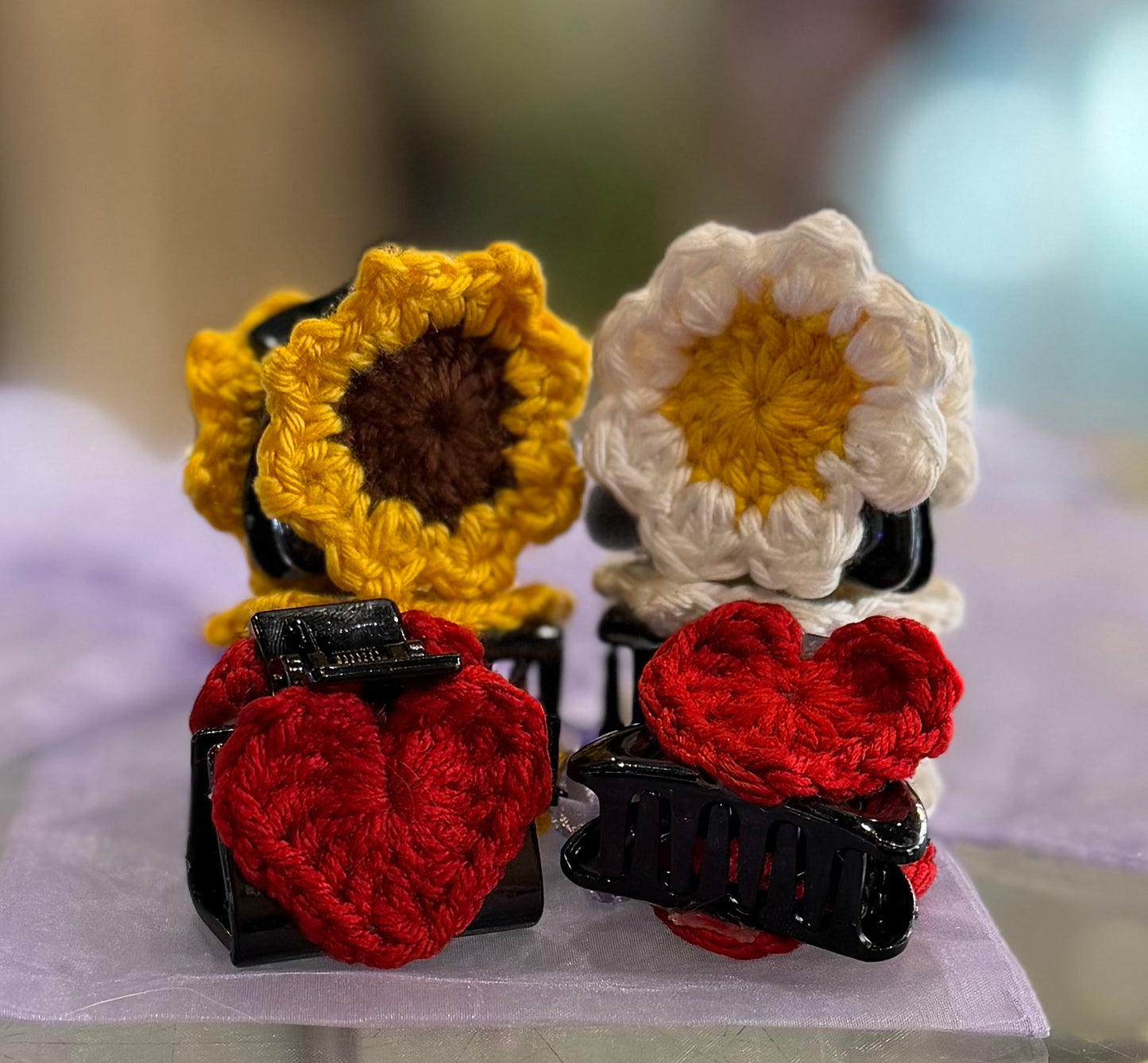 Knots & Crafts by Mikayla Crochet Hair Clip (set of 2)