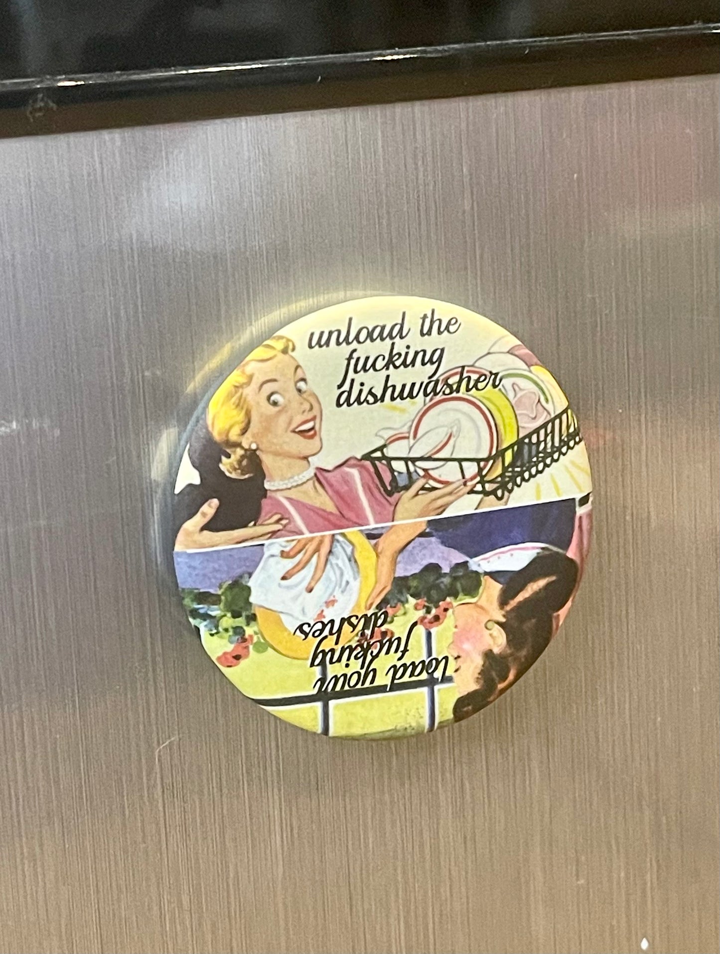 Dishwasher Load and Unload Bottle Opener Magnet