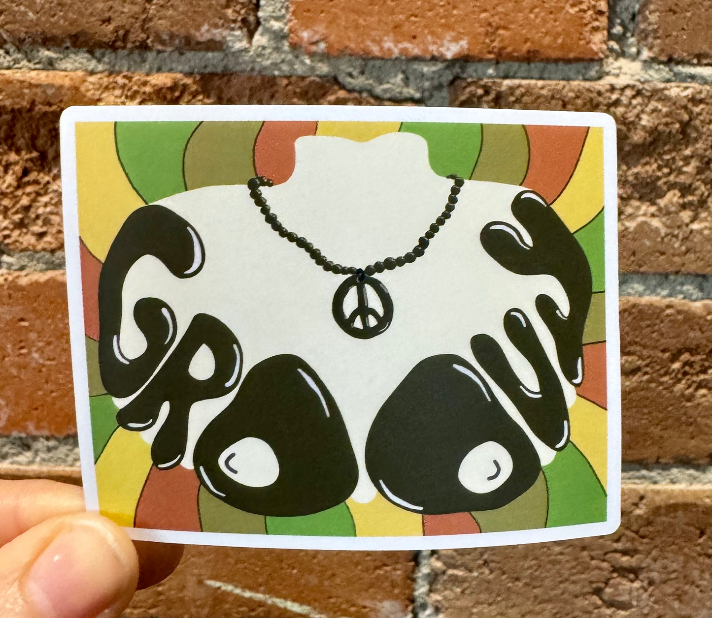 Riley Sharp Groovy Sticker