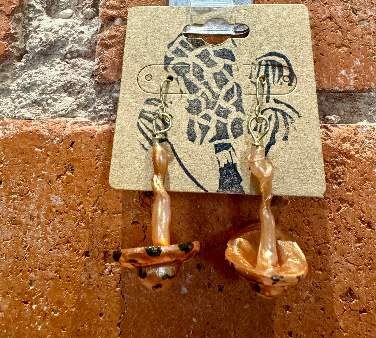 Blossom Designs Hand Crafted Mushroom Earrings