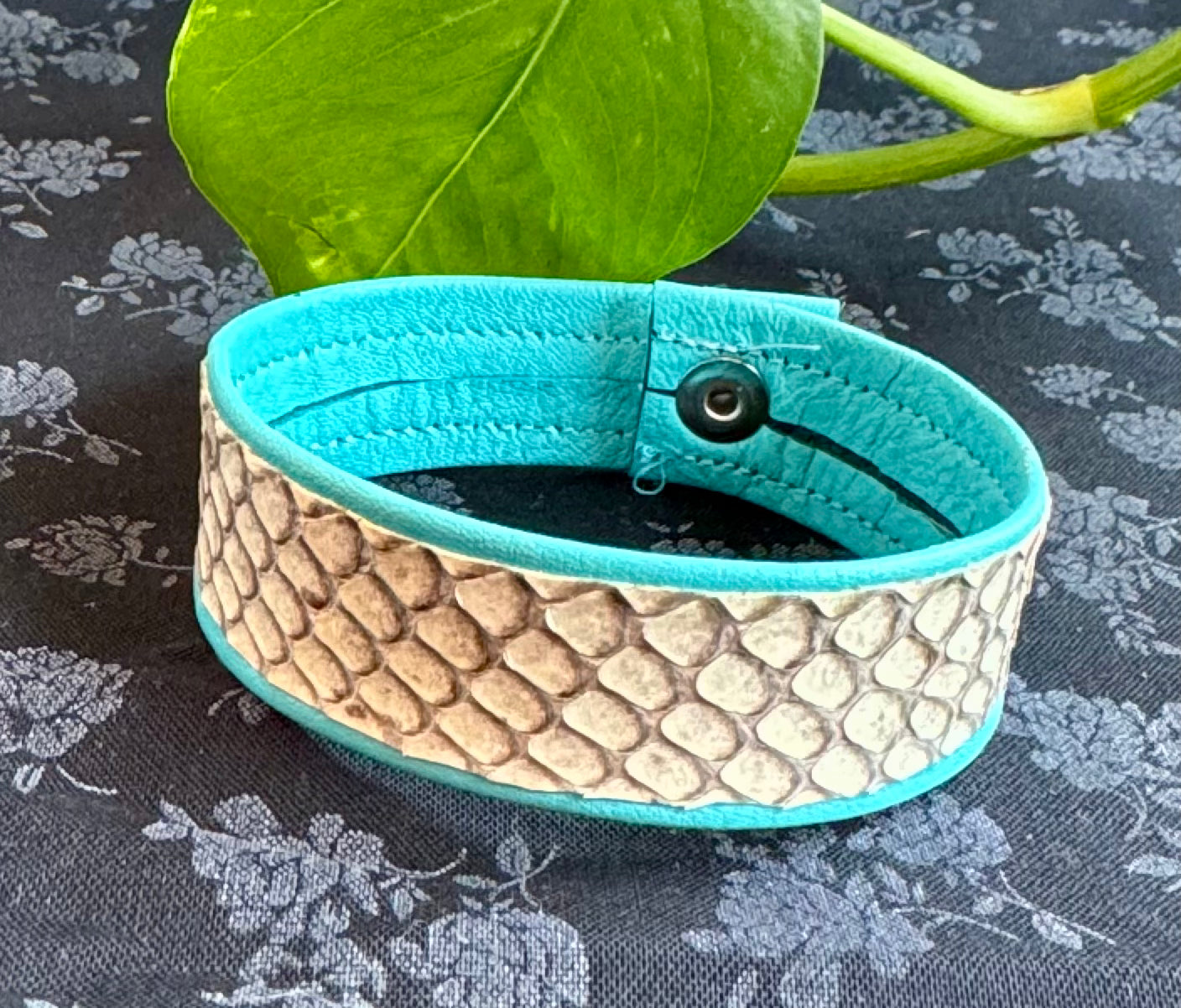 Joni Krueger- Lamb Skin and Cobra Leather Bracelet