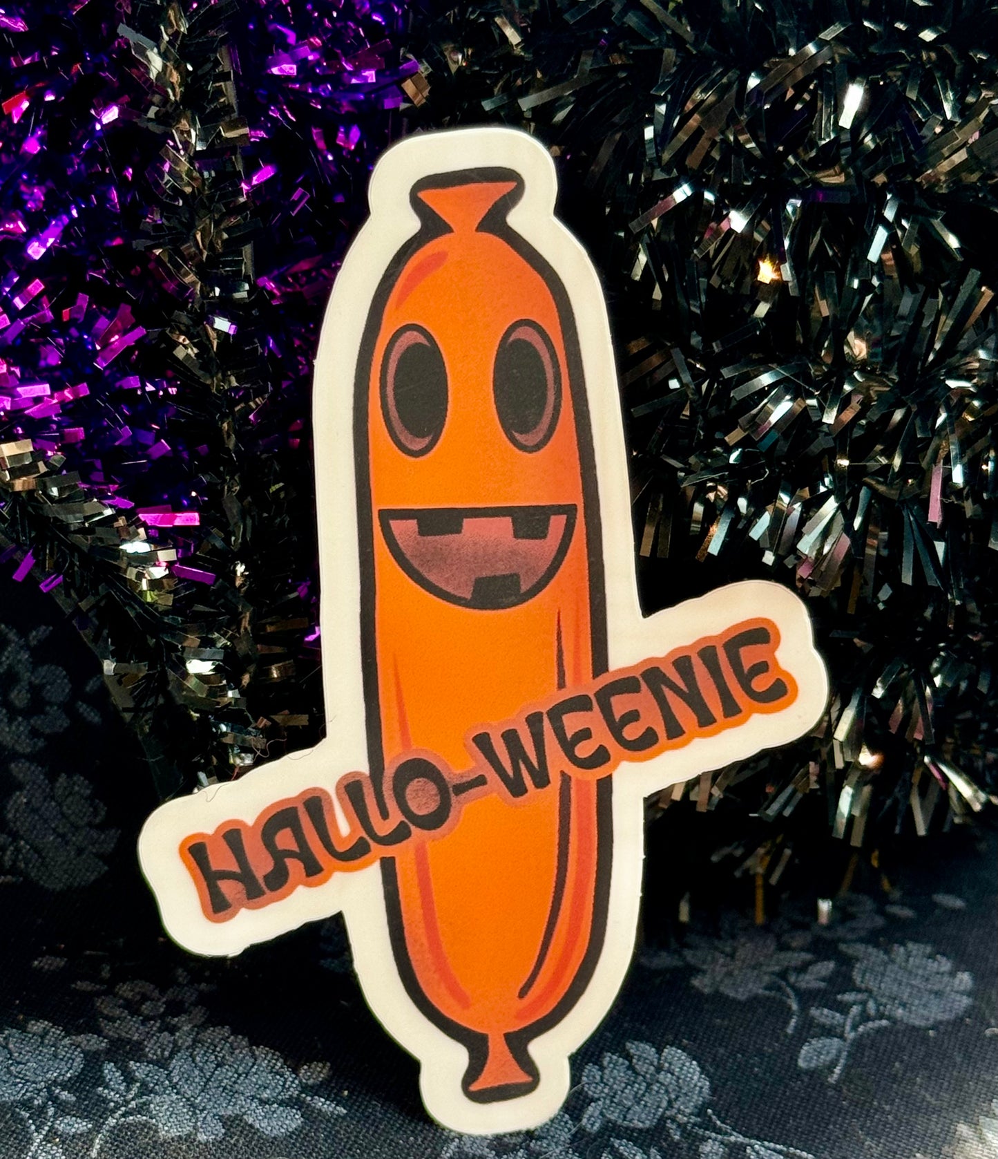 Andromeda Handworks Sticker- Hallo-Weenie Sticker