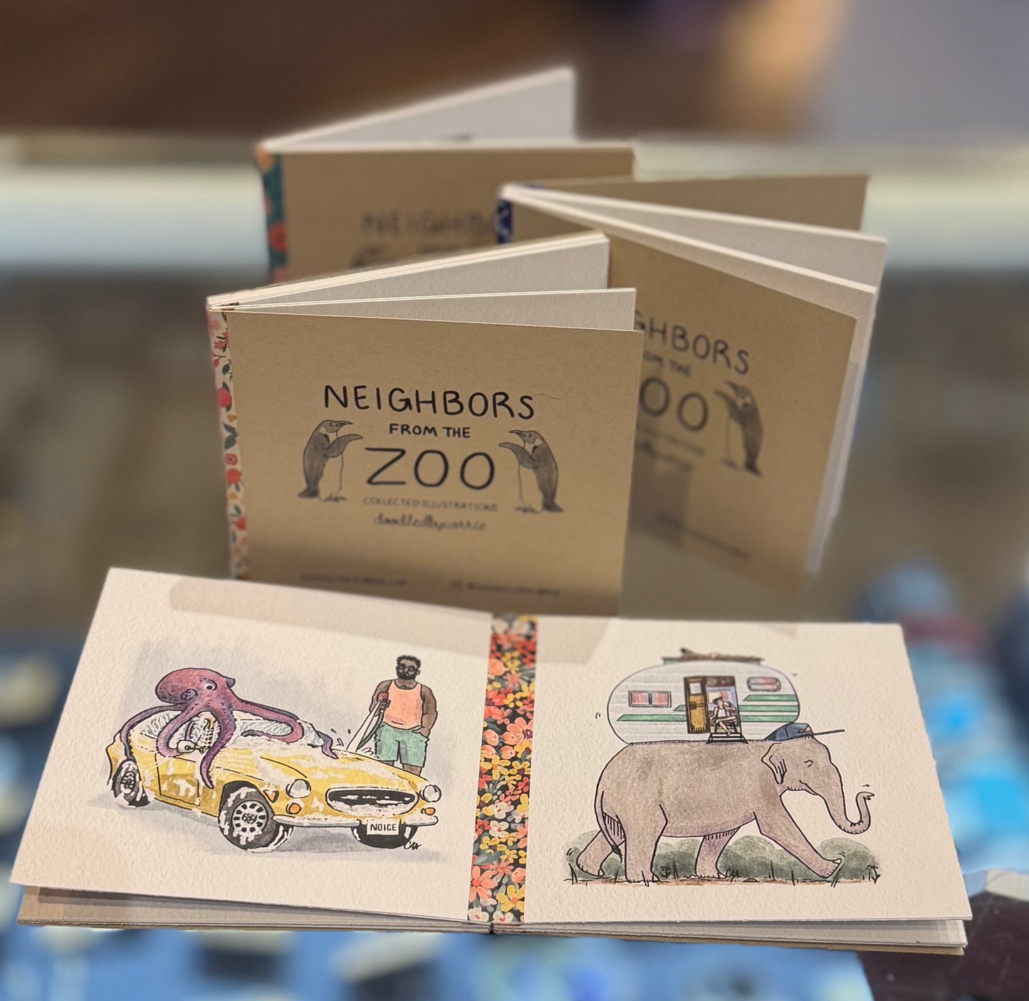Doodled By Carrie- Neighbors from the Zoo Collected Illustrations