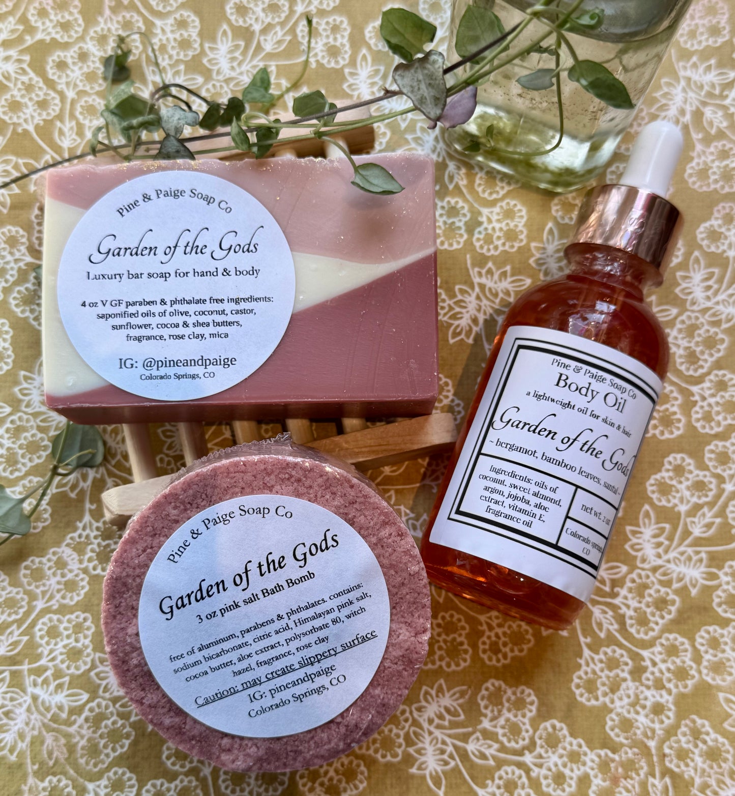 Pine & Paige Soaps: Garden of the Gods Gift Sets