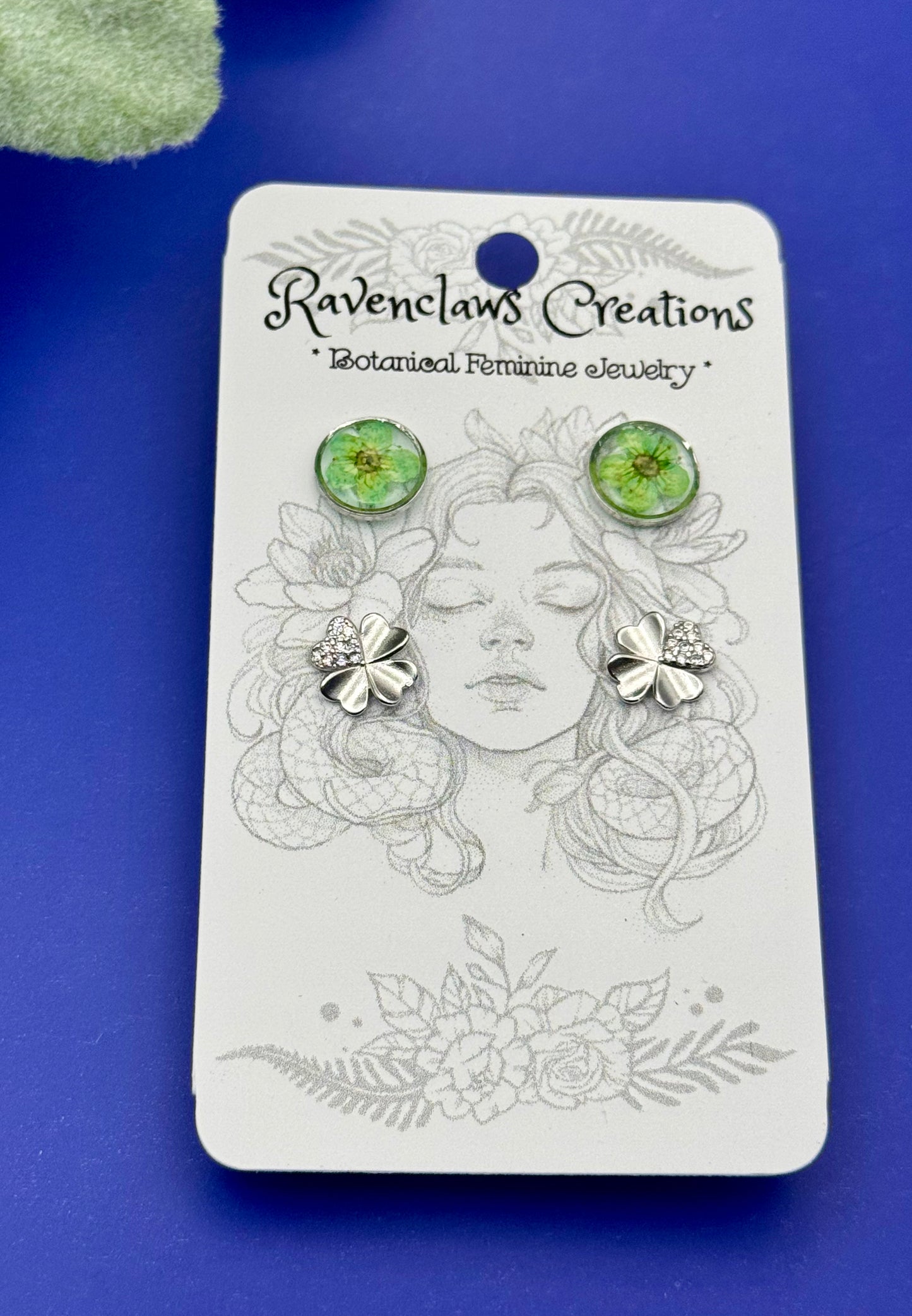 Ravenclaws Creations- Botanical Earring Studs
