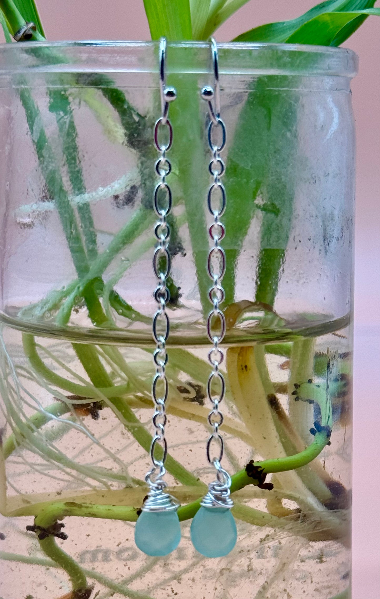 Blossom Designs Calcedony Dangle Earrings