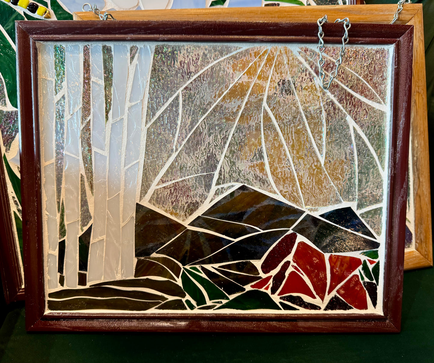 Carol Foster- Mountain and Aspens Stained Glass