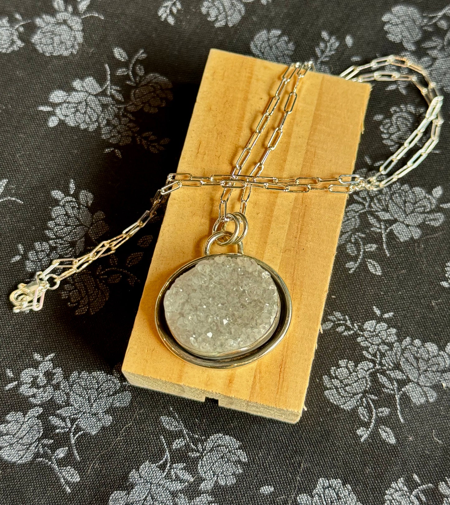 Tactile Studios- Quartz Druzy Necklace