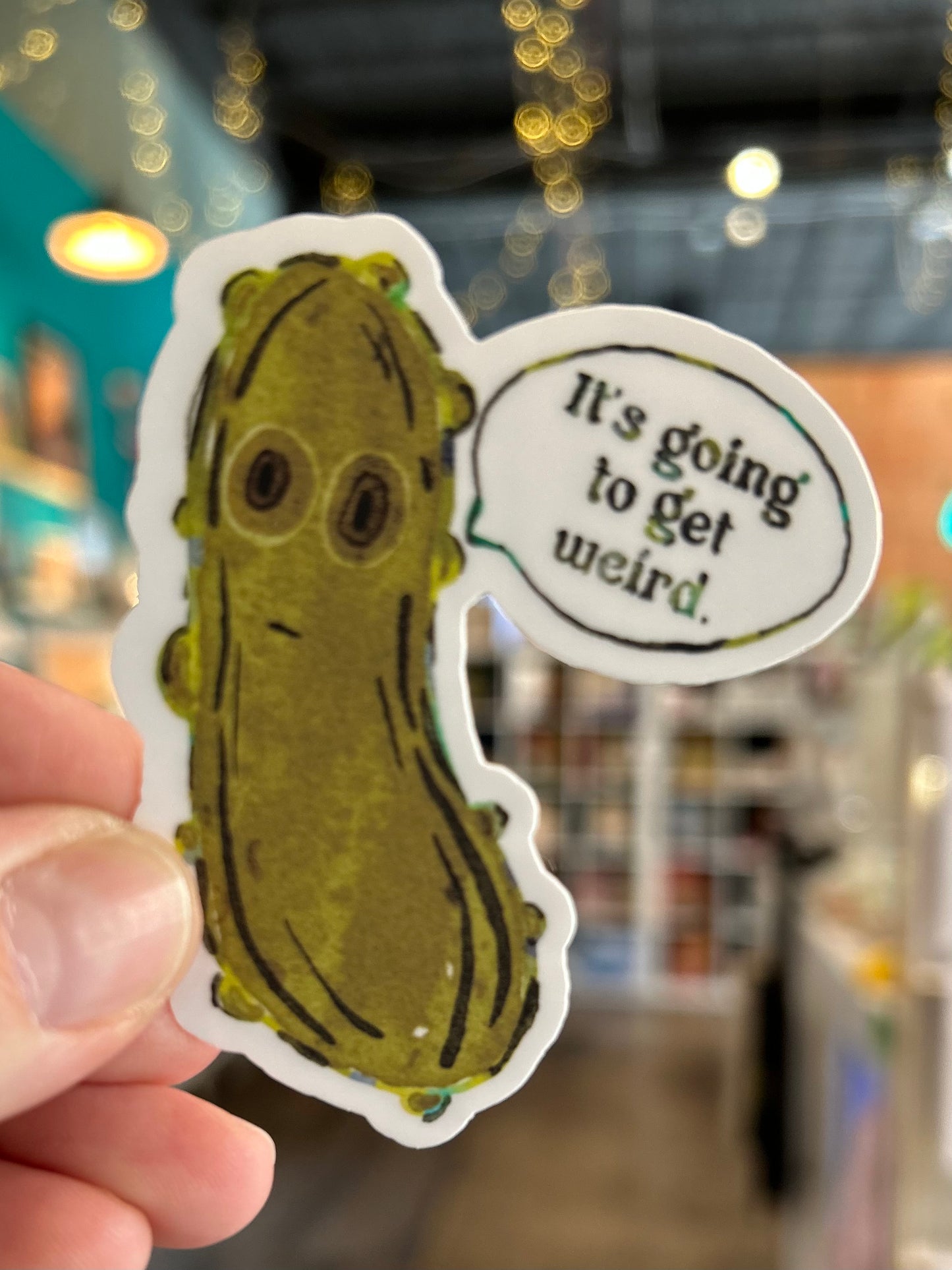 Andromeda Handworks Sticker- Weird Pickle