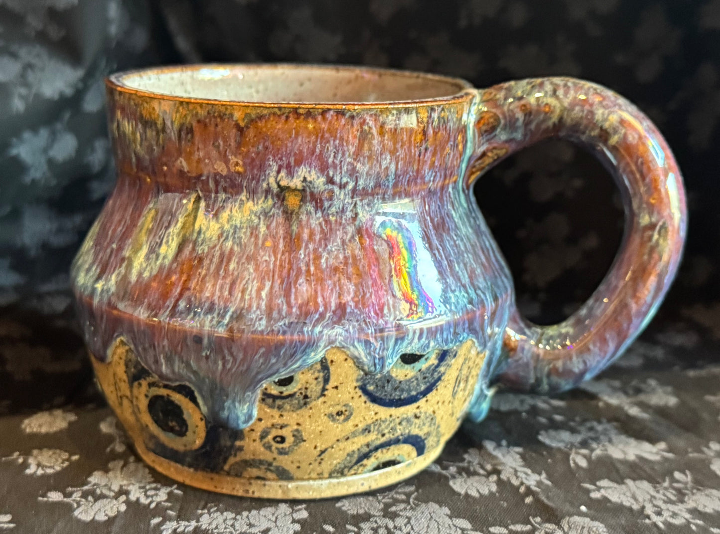 Spunky Sloth Ceramics- Evil Eye Mug