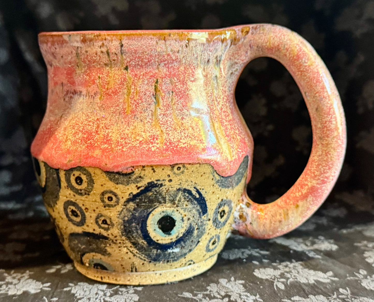 Spunky Sloth Ceramics- Evil Eye Mug