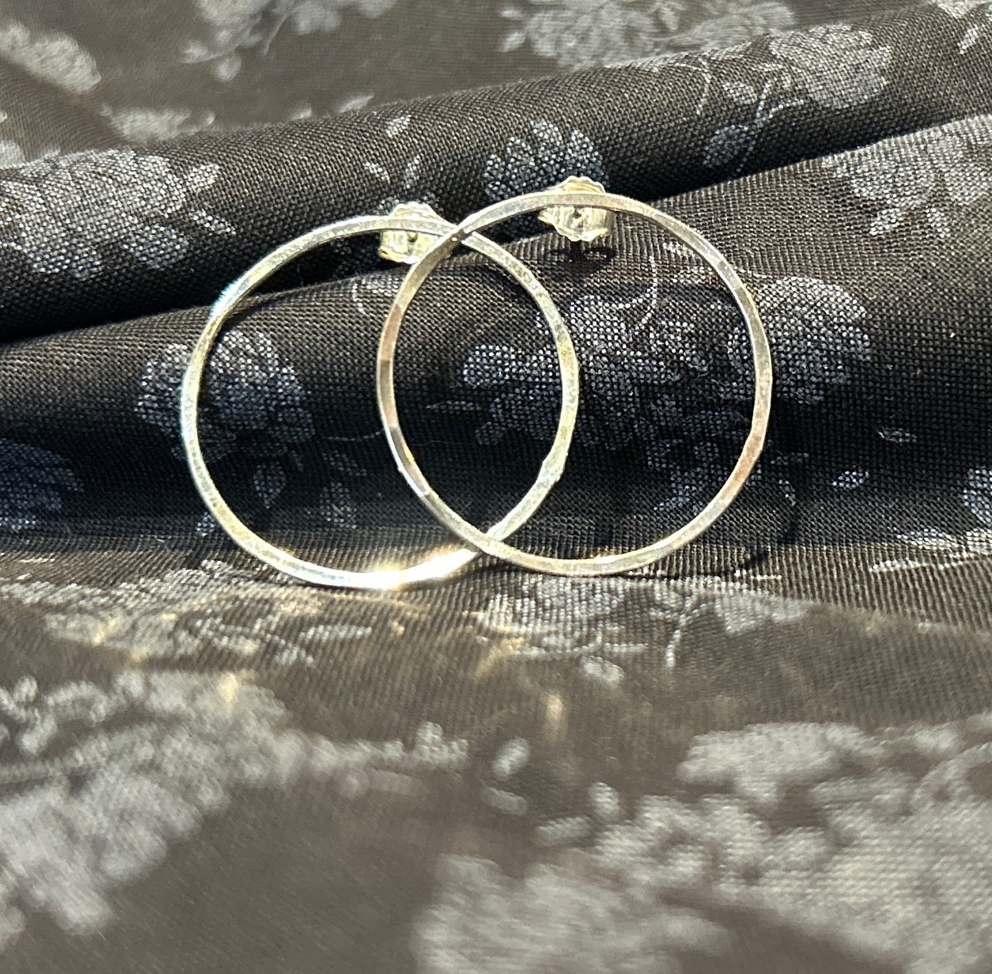 Tactile Studios- Sterling Circle Stud Earrings