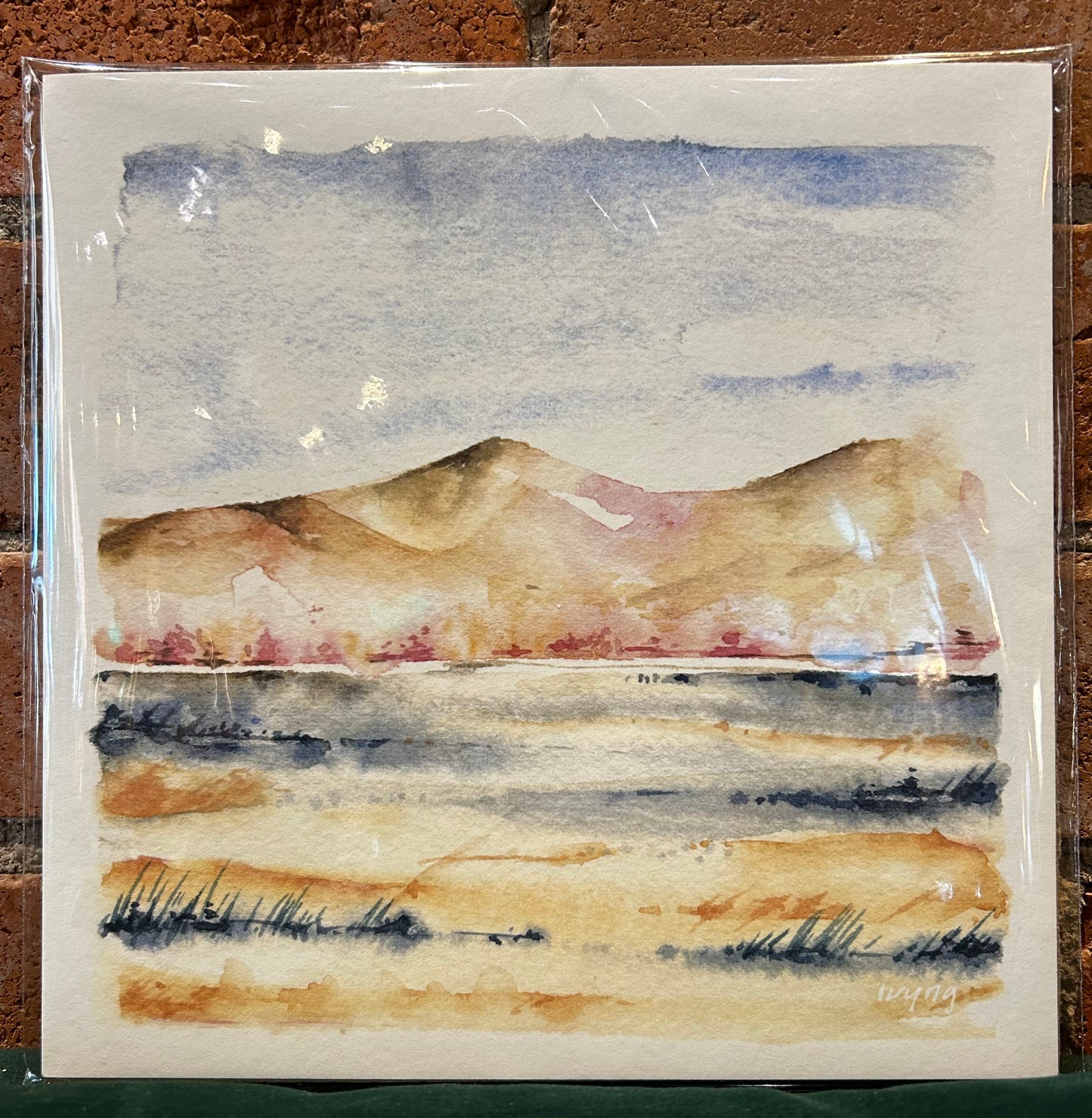 Ivywild Studio- 8"x8" Watercolor Print- The Mountain Sings for Joy