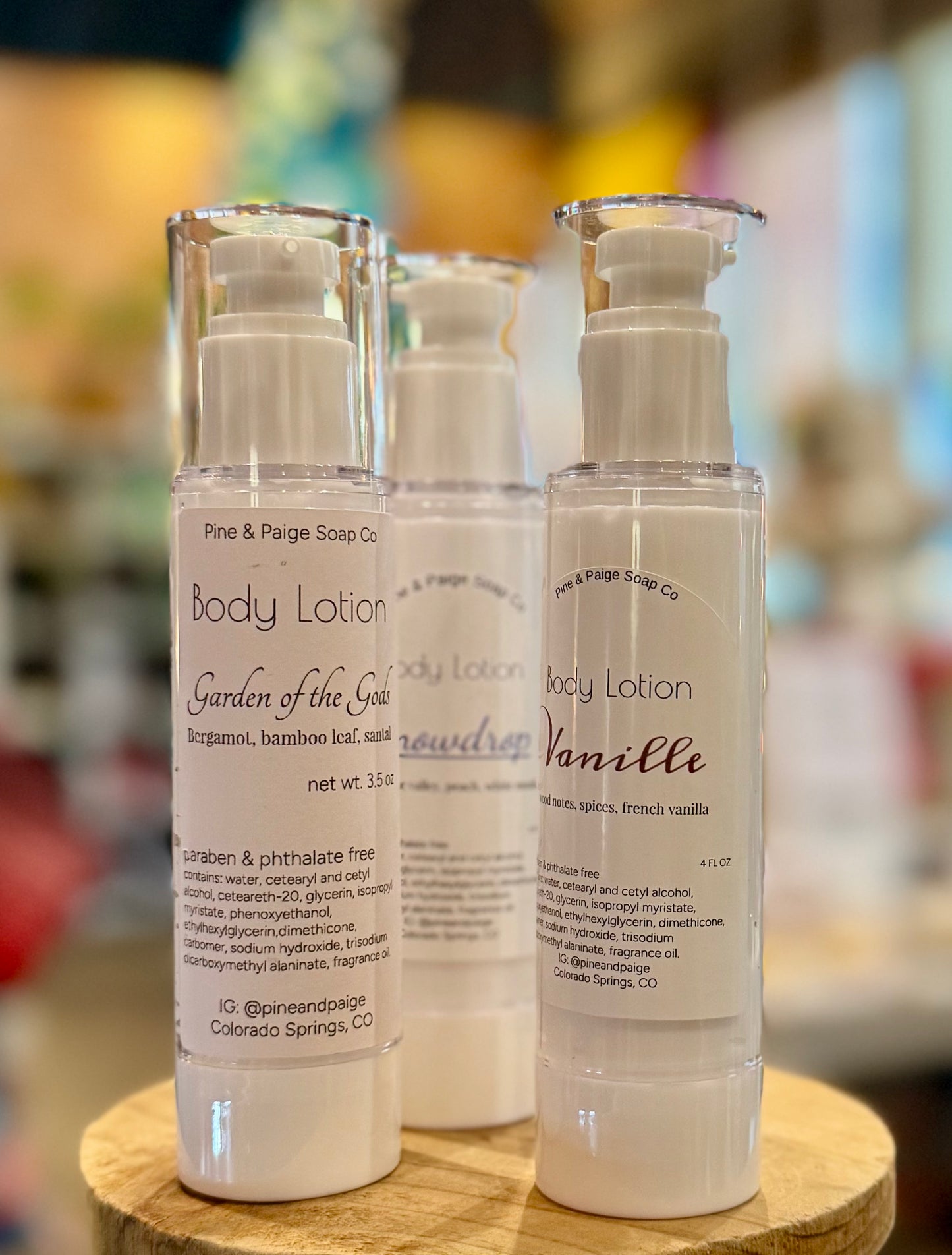 Pine & Paige Soaps: Lotion