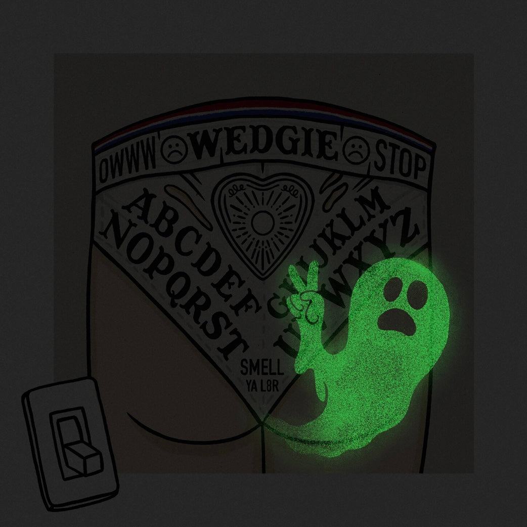 Jesse Taylor Creative- Glow in the Dark Wedgie Board Print