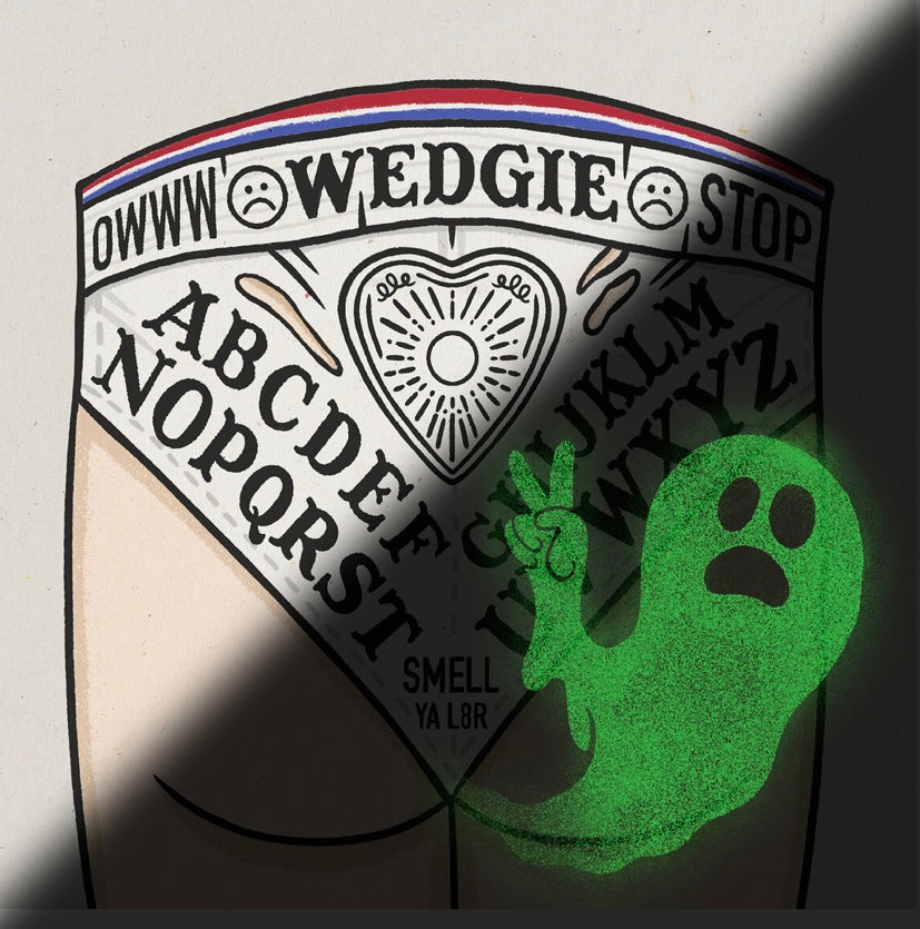 Jesse Taylor Creative- Glow in the Dark Wedgie Board Print