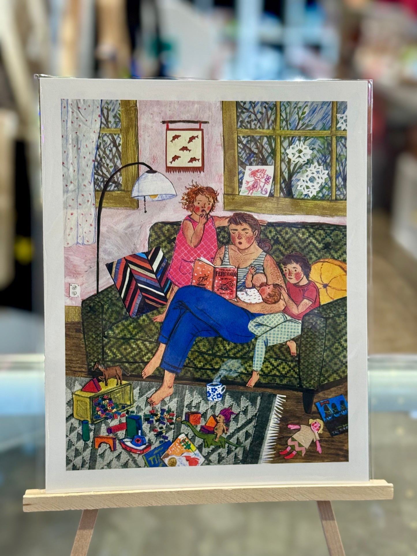 Olympia- Phoebe Wahl: Rainy Day Reading Art Print