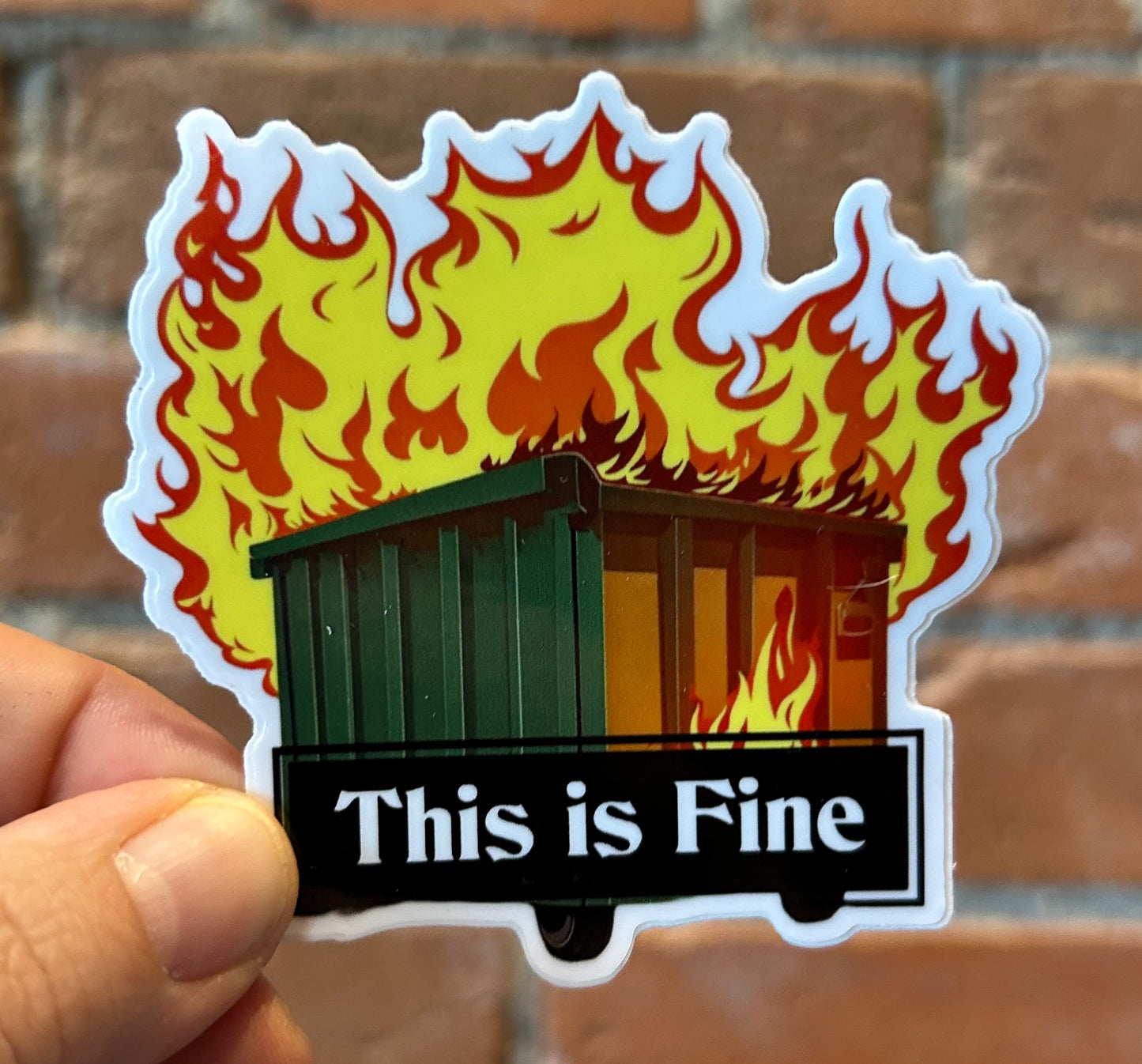 Scattered Mind This is Fine Sticker