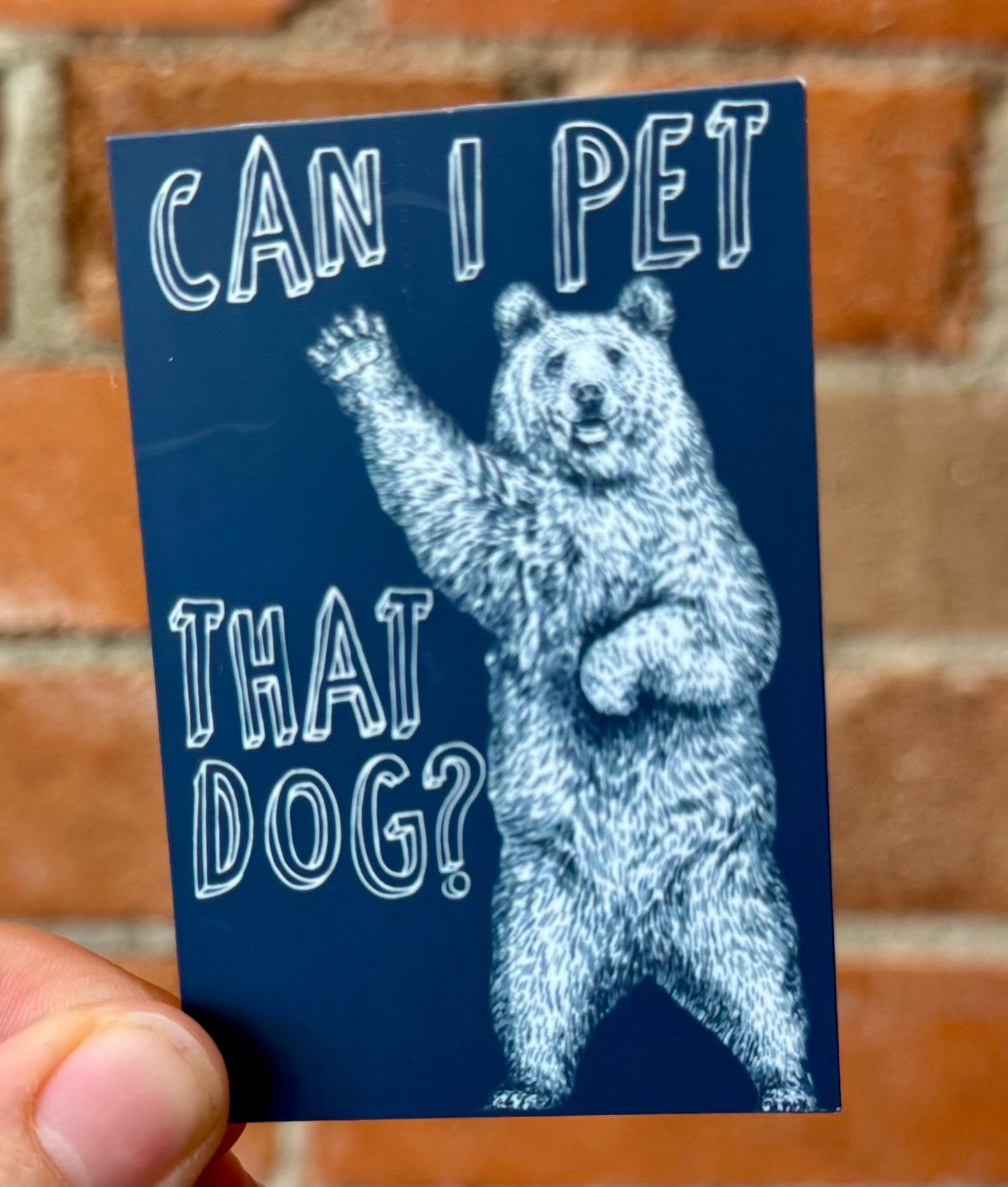 Can I pet that dog? Sticker