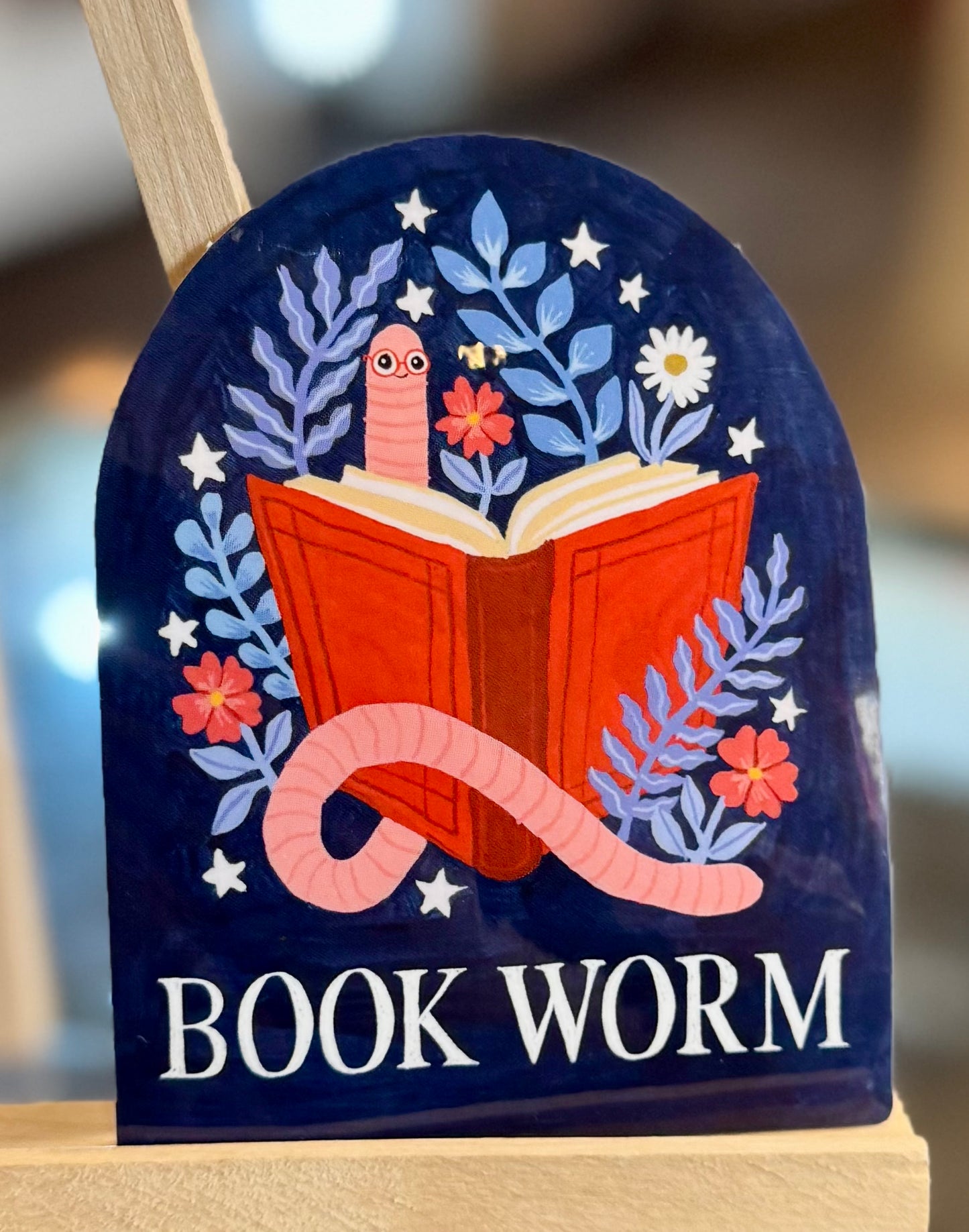 Olympia- Papio Press: Book Worm Sticker