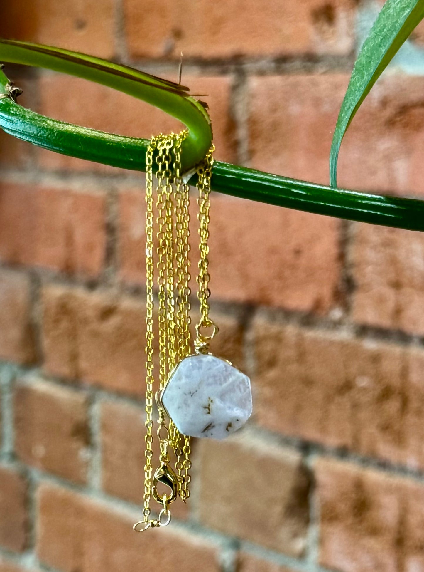 Blossom Designs Blue Lace Agate Necklace