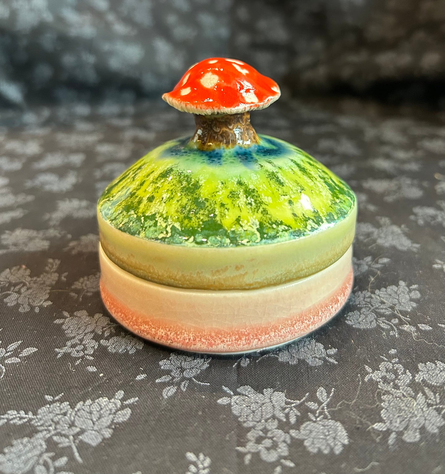 Spunky Sloth Ceramics- Mushroom Box