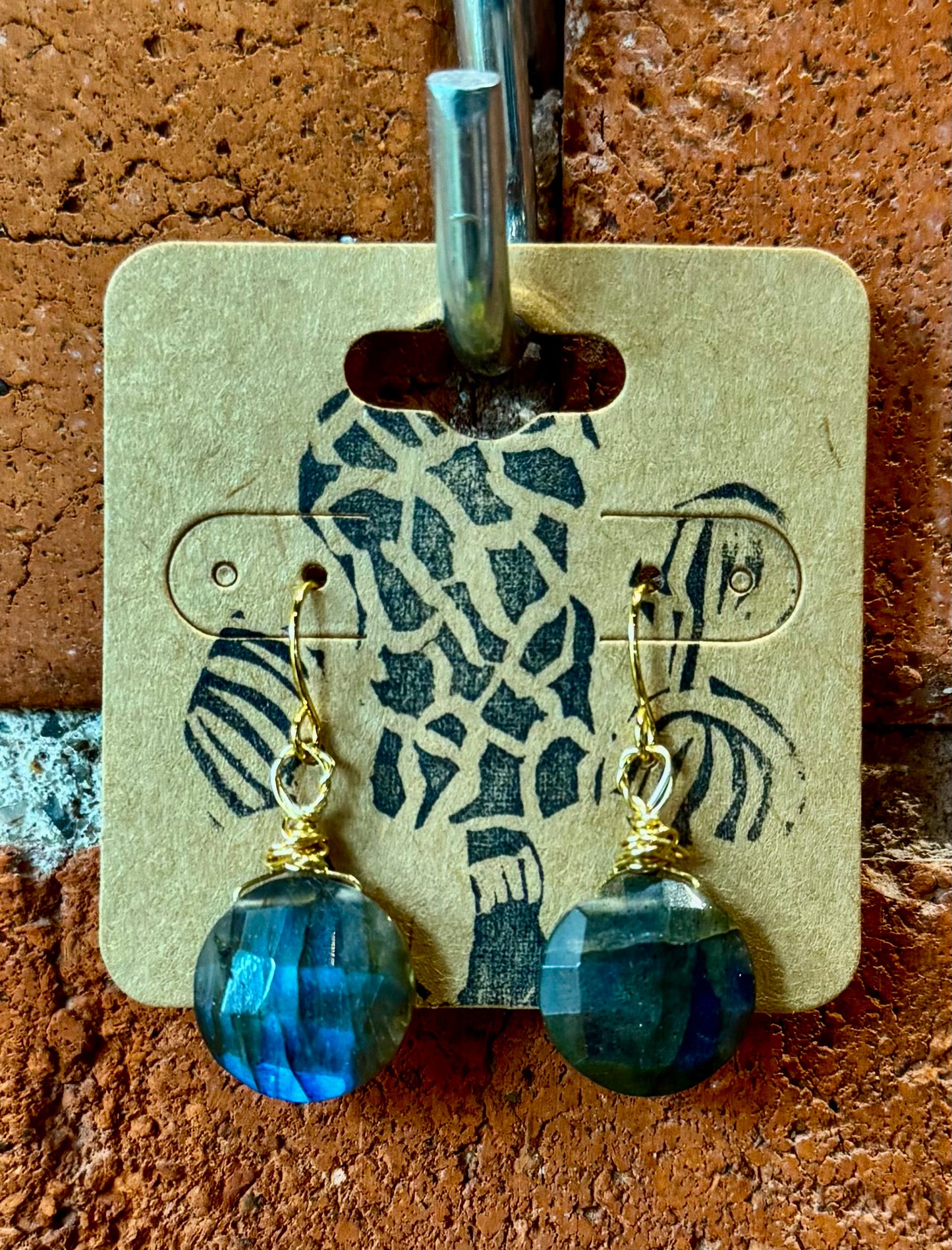 Blossom Designs Round Labradorite Earrings