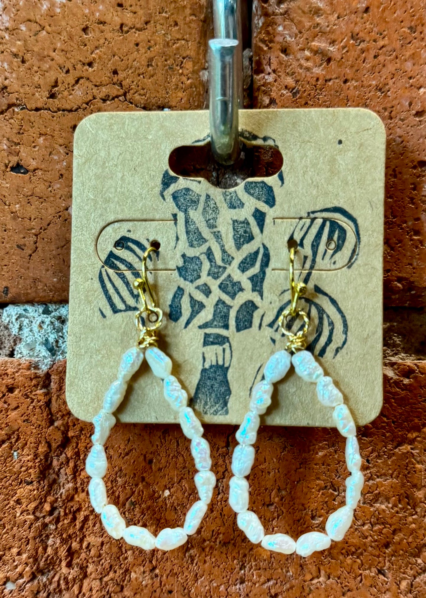 Blossom Designs River Pearl Drop Earrings