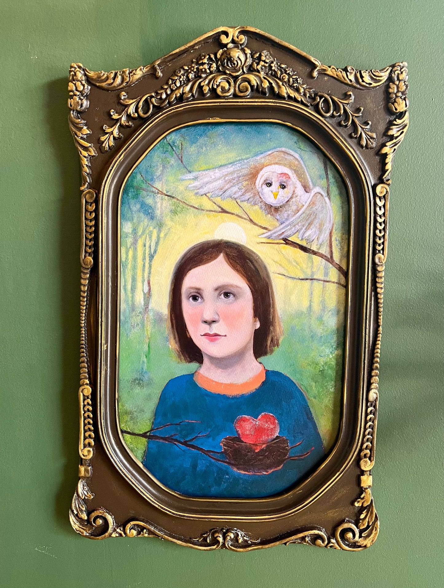 Shannon Richardson Art- Resin Framed Giclee Print- Home is Where the Heart Is