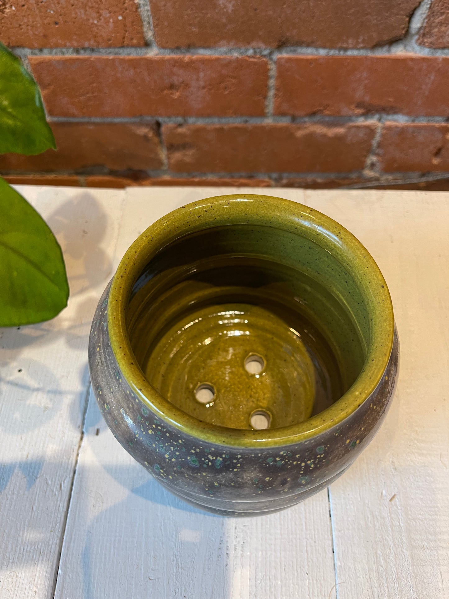 Spunky Sloth Ceramics- Waves Planter Pot Large