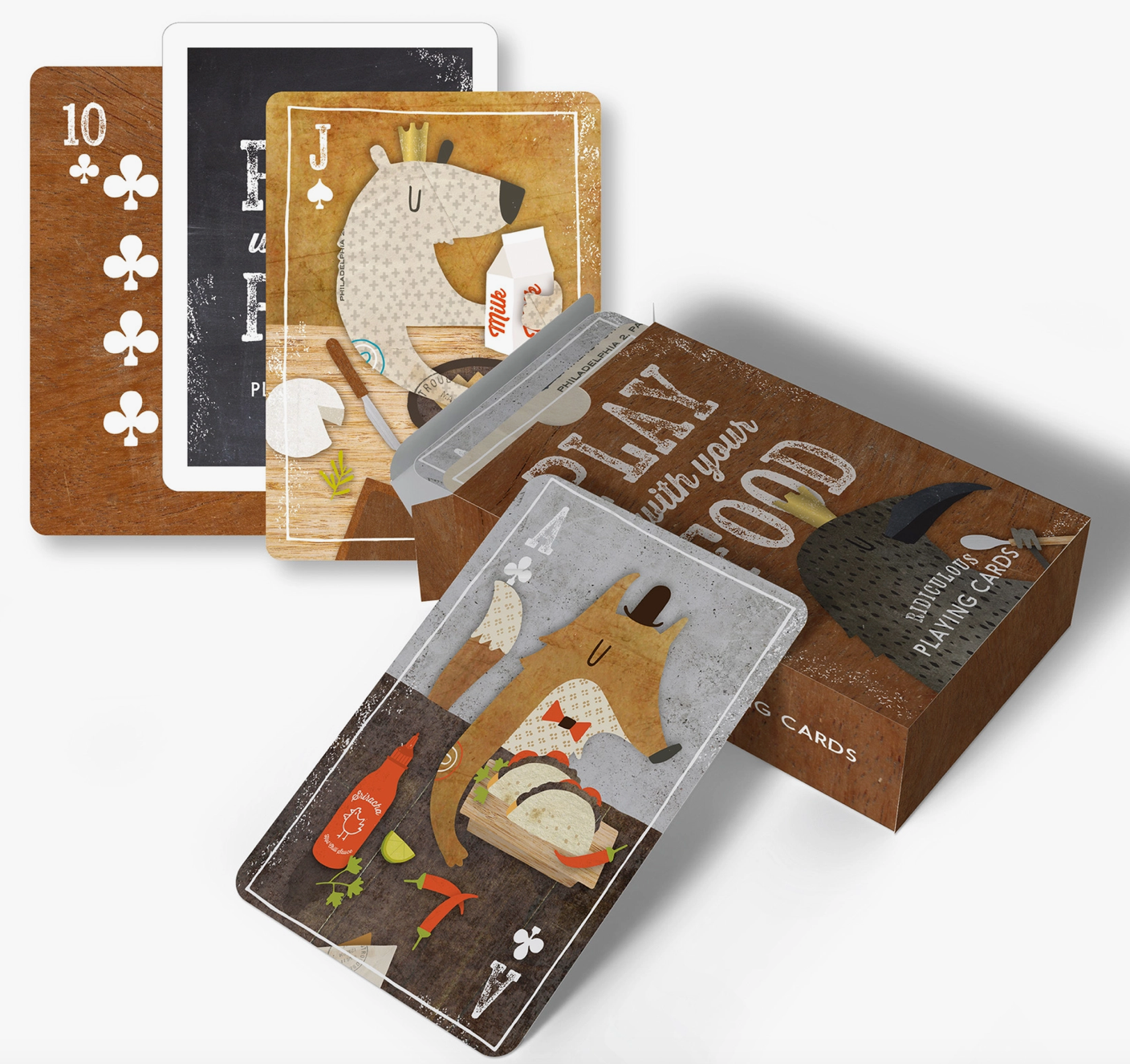 Gibbs Smith- Play with your Food Playing Cards