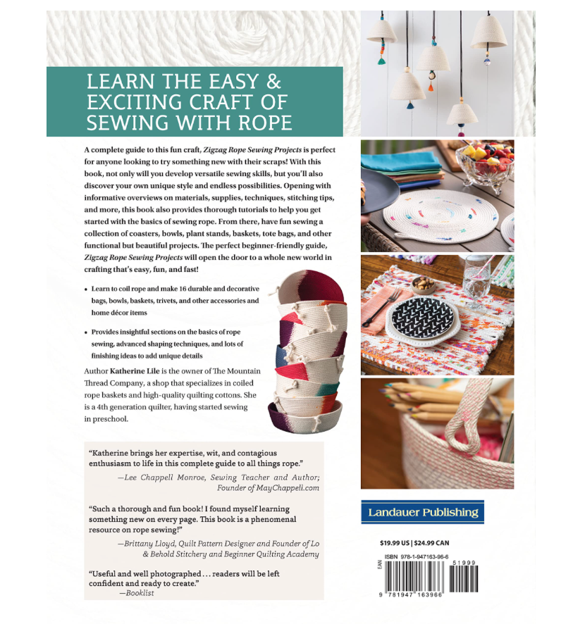 Oddly Enough Books- Zigzag Rope Sewing Projects- Craft Book