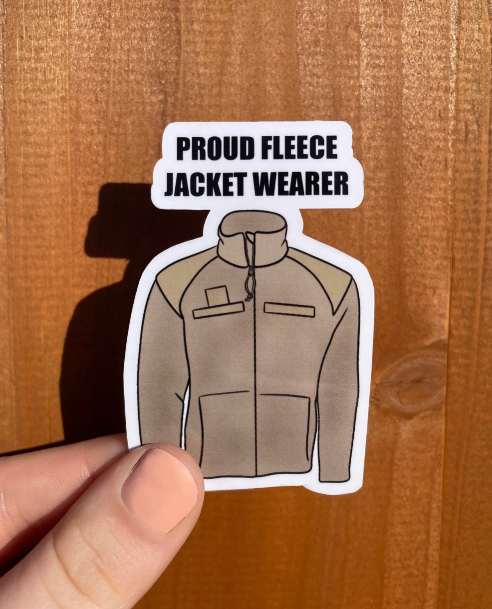 Mo & Co- Military Fleece Jacket Sticker