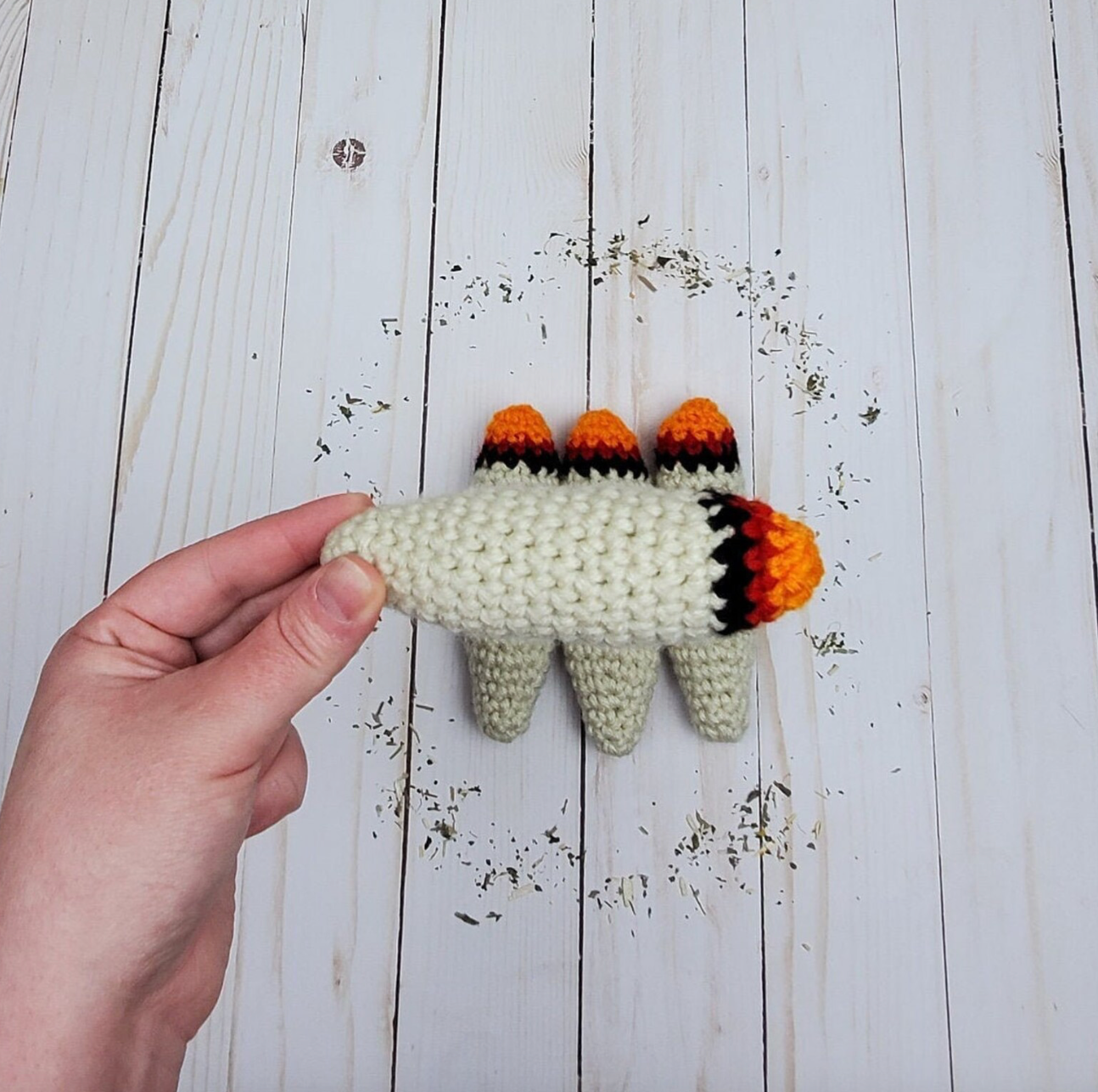 The Salty Stitchery- Catnip Doobie Cat Toy