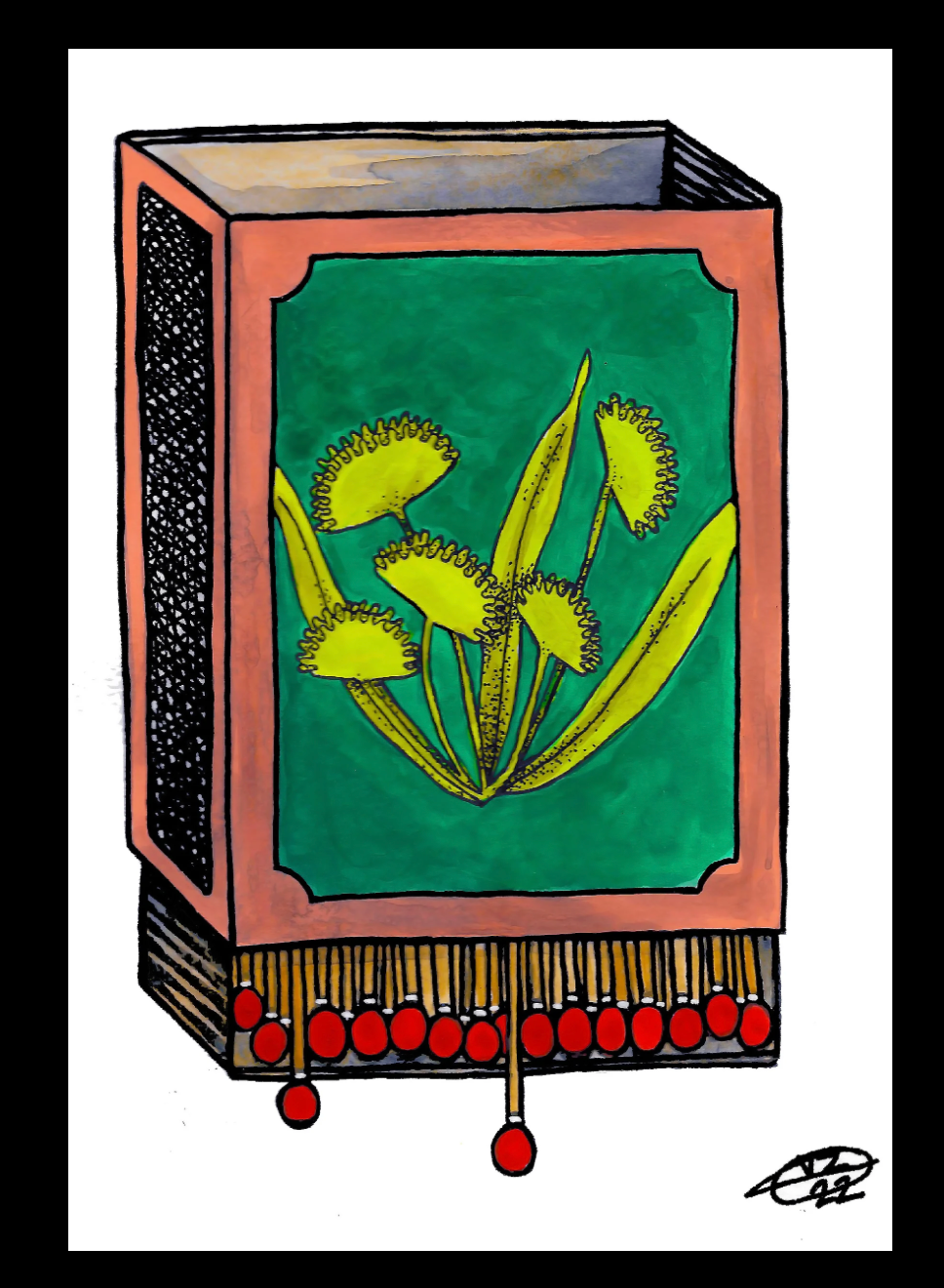 VanZayton Arts- Fly Trap 5x7 Print