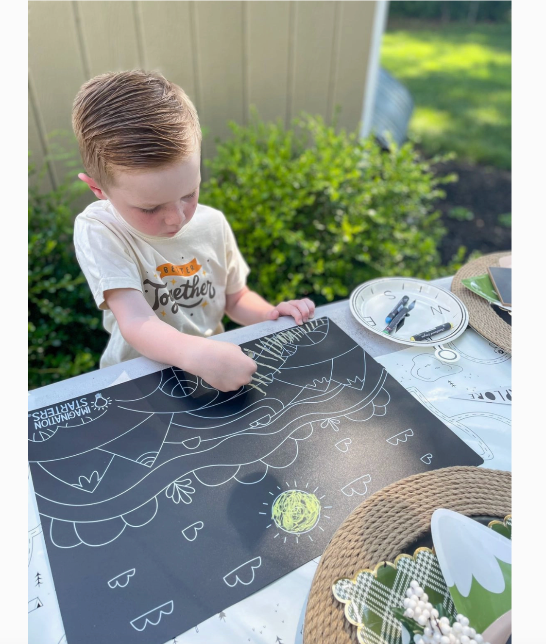 Imagination Starters- Reusable Coloring Placemats: Pirate