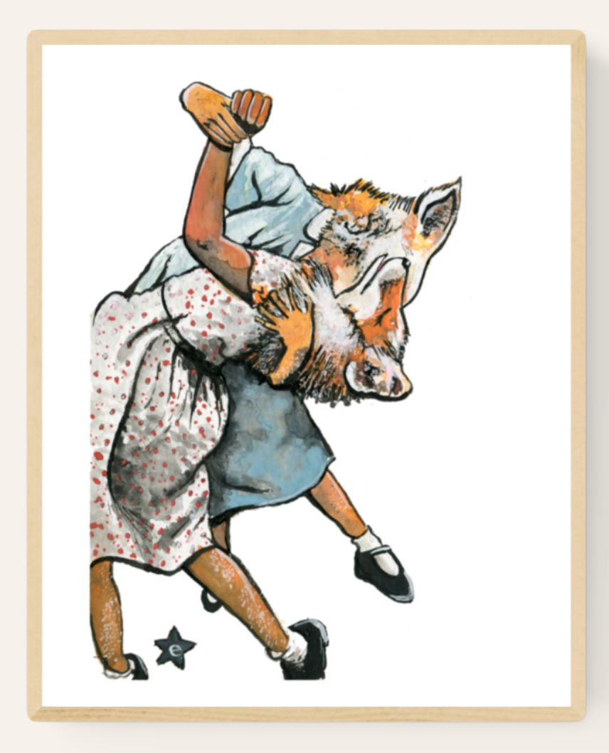 Darling Illustrations-Foxtrot 8x10 Print