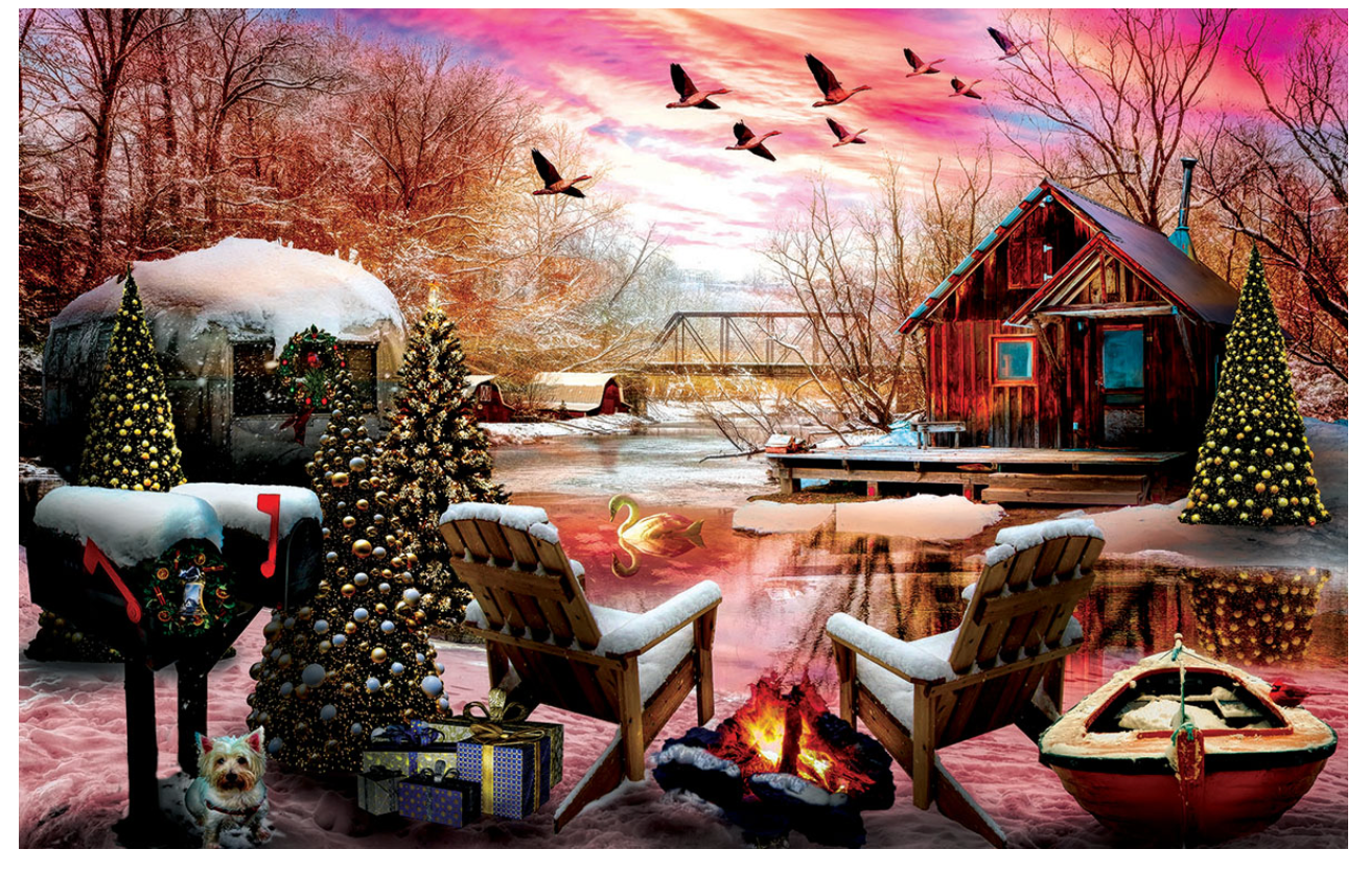 SunsOut- 550 pc Holiday Camping