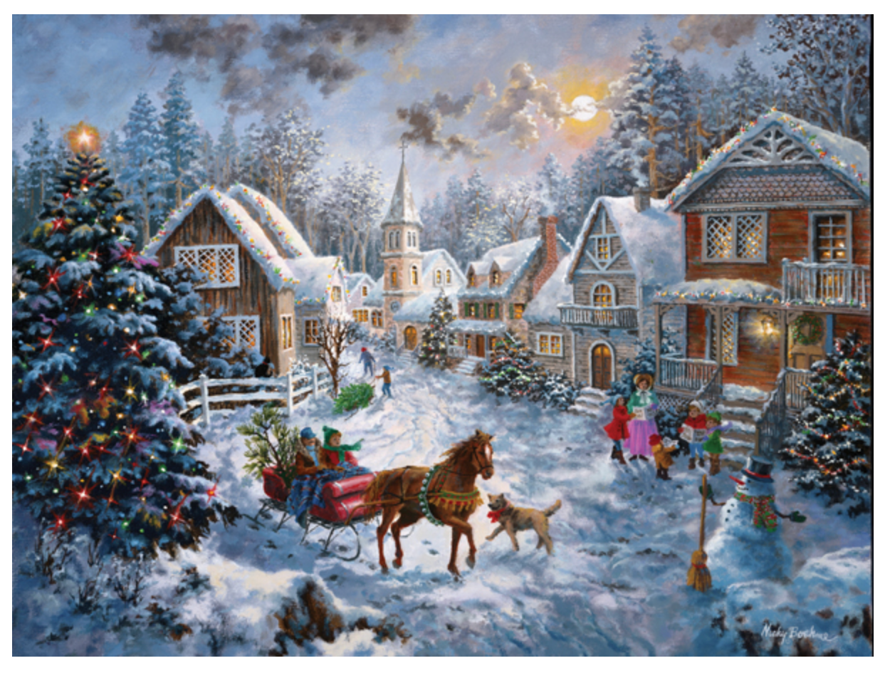 SunsOut- 1000 pc Merry Christmas