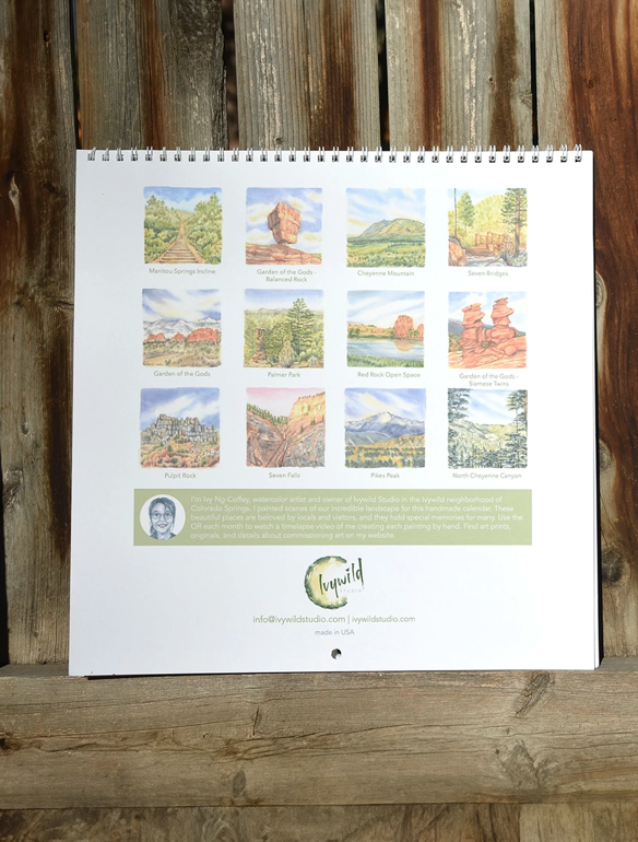 Ivywild Studio- 2026 Landscape Wall Calendar