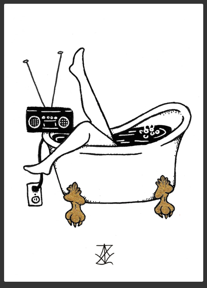 VanZayton Arts- Radio 5x7 Print