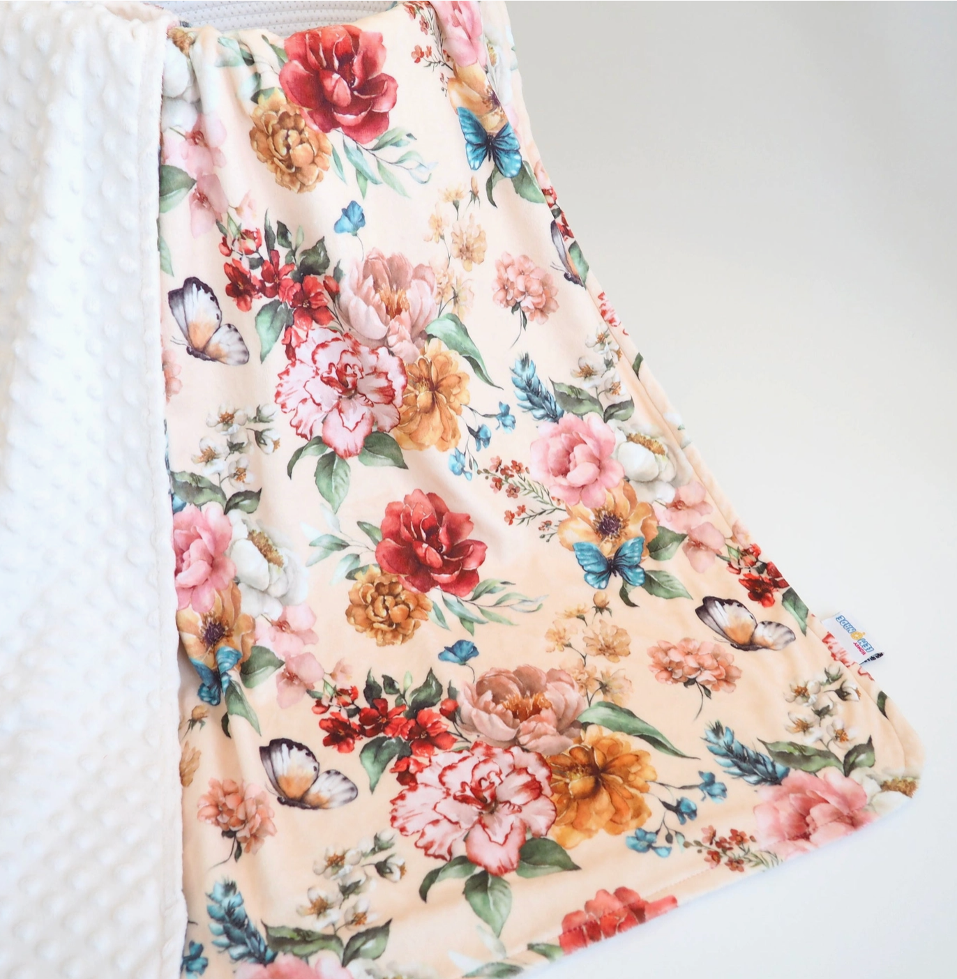 Honey Lemonade- Minky Baby and Toddler Blanket- Royal Garden
