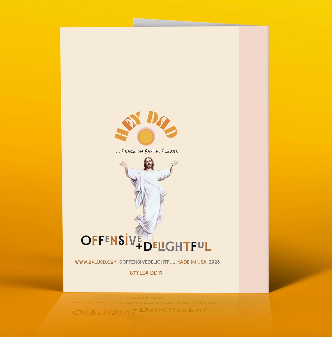OffensiveDelightful Hey Dad! Jesus Fathers Day Card