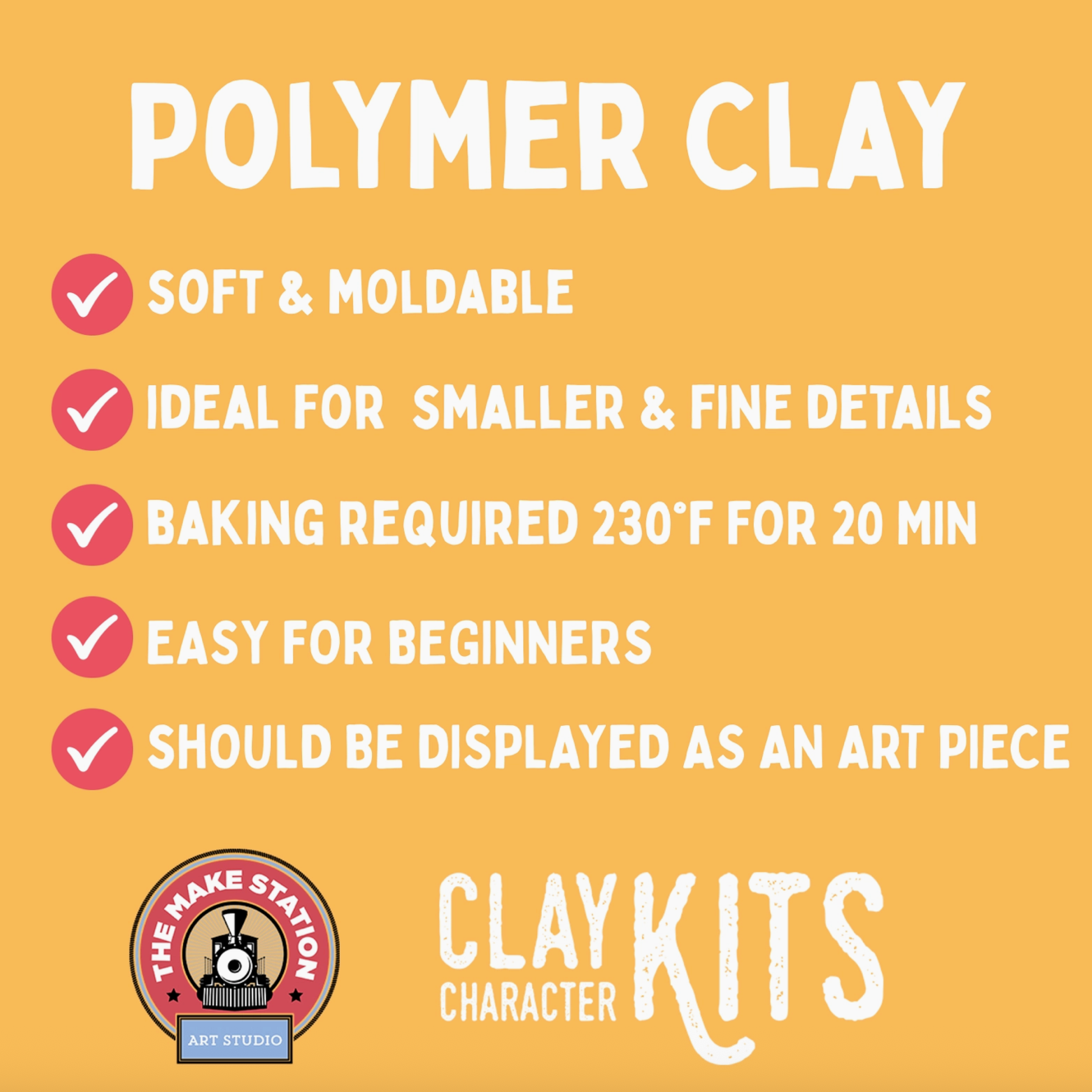 The Make Station- Clay Art Kit- S'More