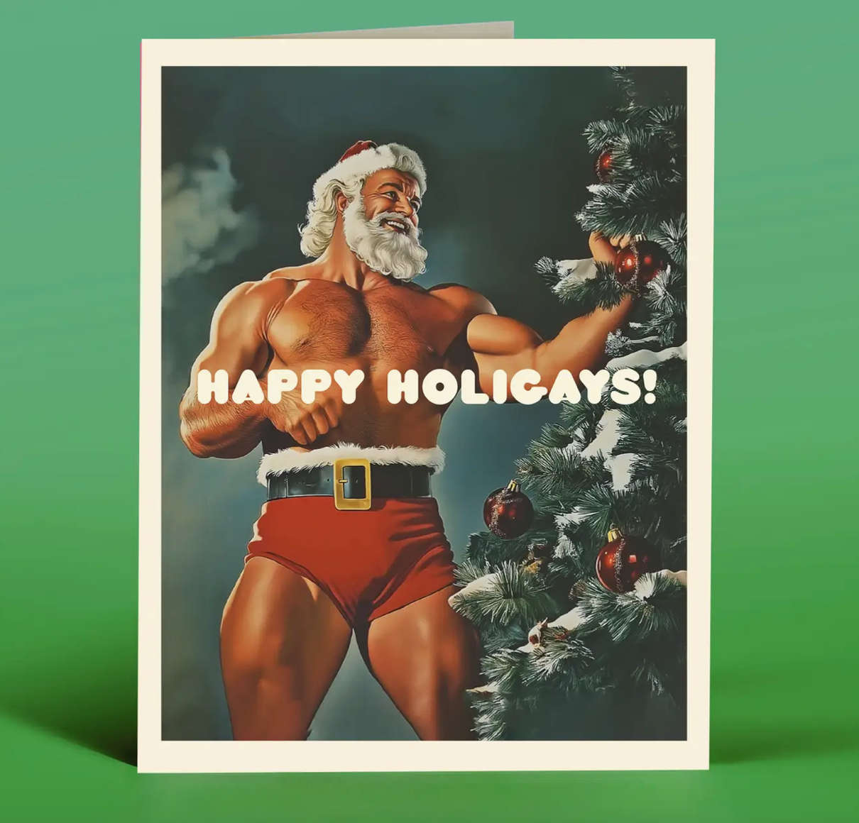 OffensiveDelightful Happy Holigays! Holiday Card